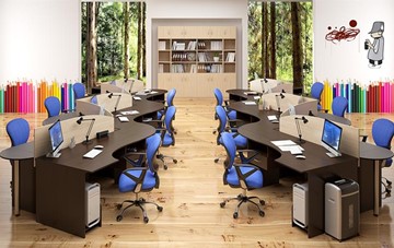 Офисный набор мебели SIMPLE с эргономичными столами и тумбами в Рязани - предосмотр 4